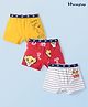 HoneyHap Disney Cotton Lycra Knit Trunks With Simba Graphics Pack of 3 - Red White & Yellow