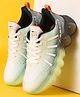 ABROS Ombre Designed Lace Up Shoes - Pista & Black