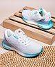 ABROS Mesh Detailed Colour Blocked Shoes - White & Mint Blue