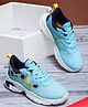 ABROS Colour Blocked Lace Up Shoes - Mint & Navy Blue