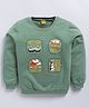 Kidcity Cotton Looper Full Sleeves Happy Fathers Day Text Printed Sweatshirt - Green