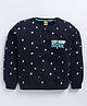 Kidcity Cotton Looper Full Sleeves Keep Being Original Text Printed Sweatshirt - Navy Blue