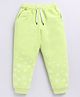Kidcity Cotton Looper Snowflakes Printed Joggers - Mint