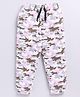 Kidcity Cotton Looper Camouflage Printed Joggers - White