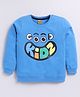 Kidcity Cotton Looper Full Sleeves Kidz Text Printed Sweatshirt - Sulphur Blue