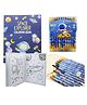 Space Coloring Book with Rolling Crayons for Kids Ages 4-8 Year Old Party Favor Magical Coloring & Drawing Books for Girls Children's Coloring Book (Space -Coloring Book + Rolling Crayons)-24 Pages