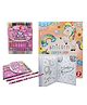 Unicorn Coloring Book with Rolling Crayons for Kids Ages 4-8 Year Old Party Favor Magical Coloring & Drawing Books for Girls Children's Coloring Book (Space -Coloring Book + Rolling Crayons)-24 Pages