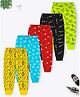 Trampoline Cotton Blend Pack Of 5 Vehicles & Animals Printed Pajamas - Multi Colour