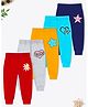 Trampoline Cotton Blend Pack Of 5 Floral & Heart Printed Pajamas - Multi Colour