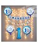 Bubble Trouble 1st Birthday Decoration Items   8 Pcs  12 Months Photo Banner For Birthday (Cardstock) | I Am One Banner For Boys | First Birthday Decorations Boy | Birthday Decorations 1 year