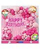 Bubble Trouble Baby Theme Birthday Decoration Items For Girls Party Decoration Kit Balloon Combo Pack Of 111 Pcs Pink Magenta