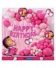 Bubble Trouble Masha Theme Birthday Decoration Items For Girls Party Decoration Kit Balloon Combo Pack Of 111 Pcs Pink Magenta