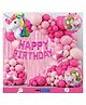 Bubble Trouble Unicorn Theme Birthday Decoration Items For Girls Party Decoration Kit Balloon Combo Pack Of 111 Pcs Pink Magenta