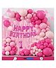 Bubble Trouble 1st Birthday Decoration Items For Girls Party Decoration Kit Rubber Balloon Combo Pack Of 107 Pcs Pink Magenta