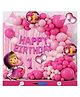 Bubble Trouble Masha Theme First 1st Birthday Decoration Items For Girls Party Decoration Kit Balloon Combo Pack Of 112 Pcs Pink Magenta