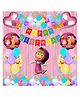 Bubble Trouble Masha Theme Birthday Decoration Items For Girls Party Decoration Kit Balloon Combo Pack Of 38 Pcs Multicolor