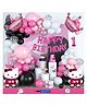 Bubble Trouble Hello Kitty Princess Crown Theme First 1st Birthday Decoration Items For Girls Party Decoration Kit Balloon Combo Pack Of 114 Pcs Pink Magenta