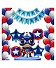 Bubble Trouble Avenger Superhero Birthday Party Pack of 66Pc for Birthday Party Decoration/Birthday decoration for boys/Birthday Party for Kids