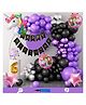 Bubble Trouble Unicorn Theme Sixth 6th Birthday Decoration Items For Girls Party Decoration Kit Balloon Combo Pack Of 110 Pcs Purple