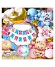 Bubble Trouble Baby Shower Decoration Combo Of 79 Pcs foil Baby Shower Balloons Godh Bharai Decoration Pastel Pink Blue White Color Baby shower Theme Props For Maternity Photo Shoot Items Mom To Be Props