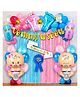 Bubble Trouble Baby Shower Decoration Items   71 Pcs Baby Shower Party Decoration | Pink Balloons Decoration | Blue Balloons Decorations | Mom to Be Props | Welcome Baby Decoration | Foil Baby Balloon