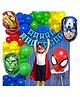 Bubble Trouble Superhero Theme Birthday Decoration for Boys  Kids Party  Girls   Super Hero Birthday Decoration Set  Cartoon Theme Birthday Decoration Kit for Boys  Comic Super Heroes Party Supplies - Pack of 67