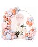Bubble Trouble Pastel Pink Blue Balloons Garland Decorations For Birthday Parties Decoration  Bride To Be  Mr & Mrs Decoration  Happy Anniversary  Baby Shower Decoration Set Of 77 Pcs   Rubber