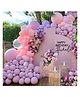 Bubble Trouble Pink & Purple Pastel Balloons For Birthday/Anniversary/Engagement/Wedding/Baby Shower/Farewell/Any Special Event Theme Party Decoration   Pack of 50