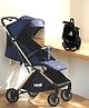 Hababy Ultra Auto Folding Ultra Compact Travel Friendly Stroller with GPS - Blue