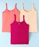 Jon Cotton Knit Singlet Sleeves Solid Slips Pack of 3 (Color May Vary)