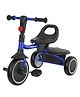 Baybee Trikidz 2 in 1 Baby Cycle for Kids, Foldable Kids Tricycle with Adjustable Seat, Bell, Back Rest & Storage Basket for Kids 18 to 5 Years (Blue)