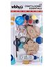 Vibhuti Crafts DIY Space Keychain Kit  Space-themed Keychain Cutouts with Paints, Brush & Decorations  Fun Craft for Kids & Adults, Personalized Gifts, Space Party Favors, and Keychain Painting Projects
