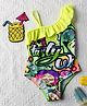 The Mom Store Sleeveless Graffiti Printed Swimsuit - Multi Colour