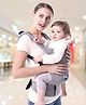 R for Rabbit Hug Me Elite Baby Carrier Ergonomic Kangaroo Bag | Adjustable Hip Seat Belt | Front & Back Carry Position for 6 Months to 2 Years Kids (Grey)