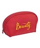 QIPS Round Beauty Cosmetic Pouch - Red