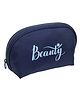 QIPS Round Beauty Cosmetic Pouch - Navy Blue