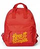QIPS Kids Backpack Red - Height 8.6 Inches