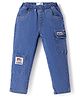 Mark & Mia Full Length Denim Jeans With Patch Applique Detailing - Blue