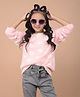 CRIMSOUNE CLUB Full Sleeves Paws Designed Sweater - Pink