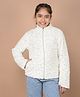 CRIMSOUNE CLUB Full Sleeves Star Sequin Embellished Jacket - White