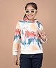 CRIMSOUNE CLUB Cotton Full Sleeves Tie Dye Hooded Sweatshirt - Multi Colour