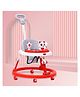 Dash Baby Walker With Adjustable Height & Detachable Parents Push Handle - Red