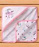 Doreme Interlock Towel & Wrappers Unicorn  Print L 81 x B 81 cm - Pink