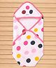 Doreme Interlock Towel & Wrappers Polka Dots  Print L 81 x B 81 cm - Pink