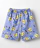 Child World Interlock Knee Length Shorts With Elephant Print - Royal Blue