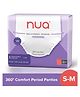 Nua 360° Comfort Period Panties | Zero Irritation Promise | Ultra-Absorbent | 4x Comfort | 100% Toxic-free | S-M