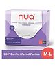 Nua 360° Comfort Period Panties | Zero Irritation Promise | Ultra-Absorbent | 4x Comfort | 100% Toxic-free | M-L