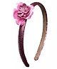 Daizy Shimmered Flower Detailed Hair Band - Multi Colour