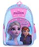 Disney Frozen School backpack with PVC embossed Front Pocket Pink and Sky Blue - 16 inches
