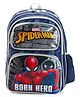 Spider Man School backpack with Front Pocket Blue - 16 inches